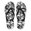 Black & White Camouflage Flip Flops