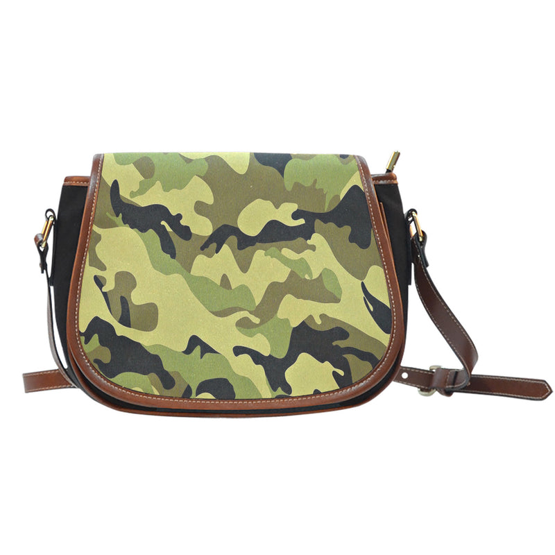 Green Camouflage Saddle Bag