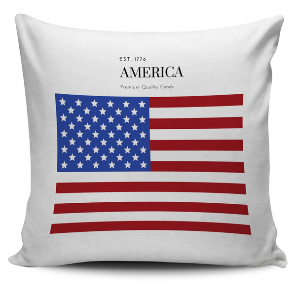 White America Pillow Cover