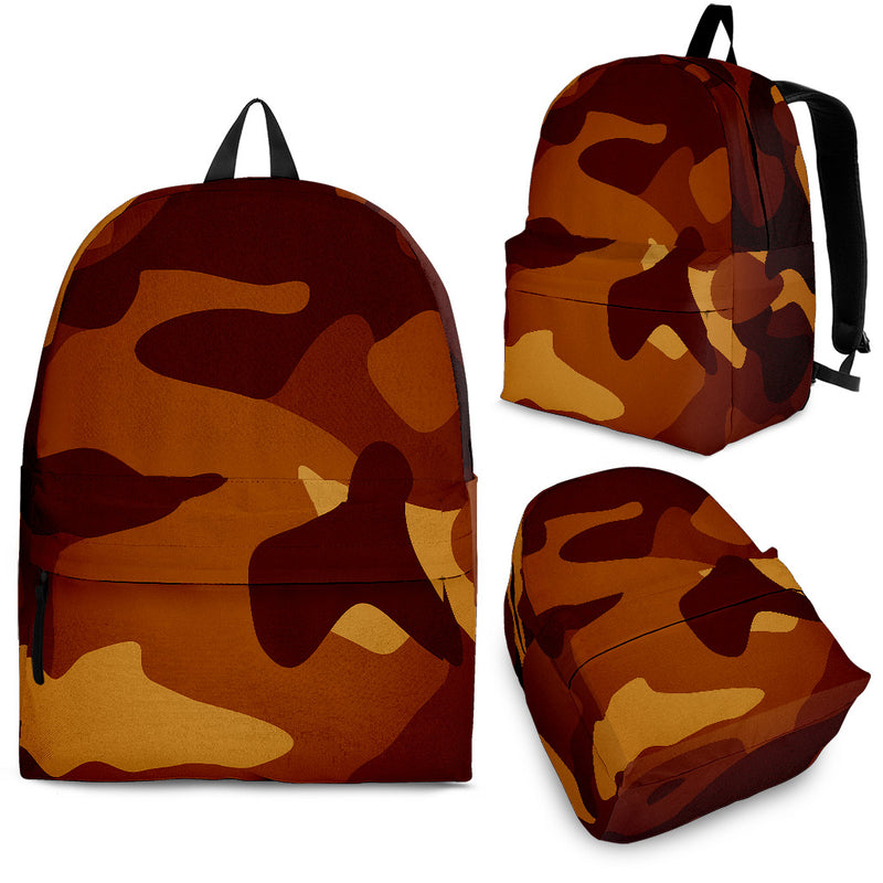 Orange Camo Back Pack
