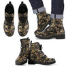 Military Shoes Camouflage Design Men's Leather Boots