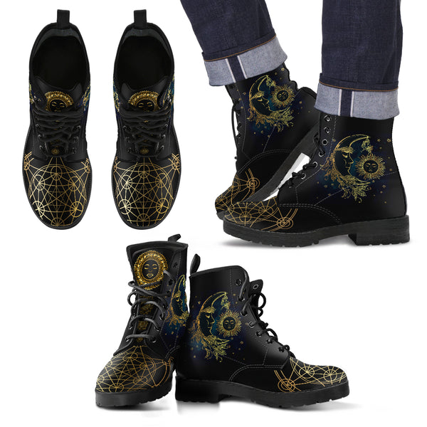 Sun & Moon Men's Leather Boots