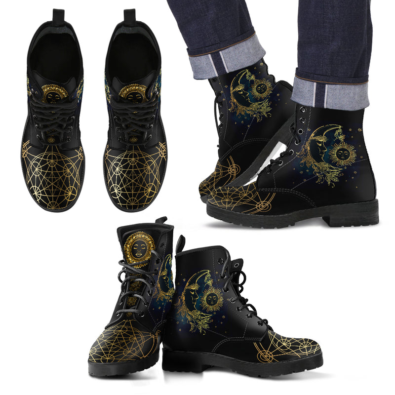 Sun & Moon Men's Leather Boots