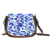 Blue Camouflage Canvas Saddle Bag