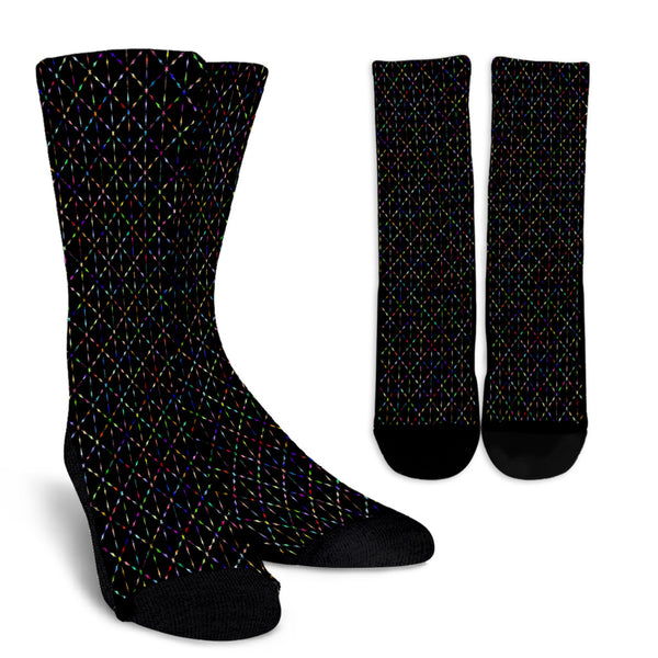 Prismatic Starburst Crew Socks