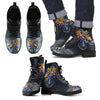 Dirt Bike Lovers Men's Leather Boots