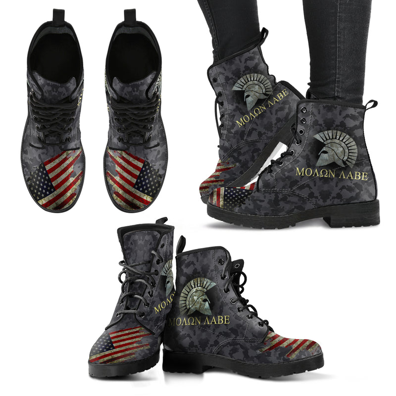 Molon Labe Leather Boots