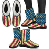 NP American Flag Faux Fir Boots