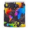 Colorful World Map Bedding Set