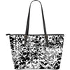 Digital Camouflage Black & White Large Handbag