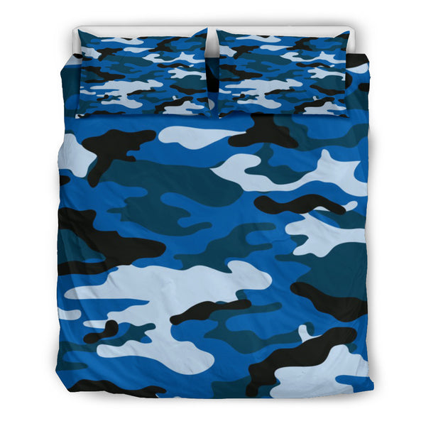 Blue Camo Bedding Set