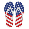 USA Flag Striped Men's Flip Flops
