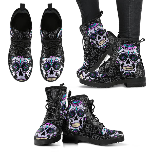 Sugar Skull Handcrafted Boots Limited Edition
