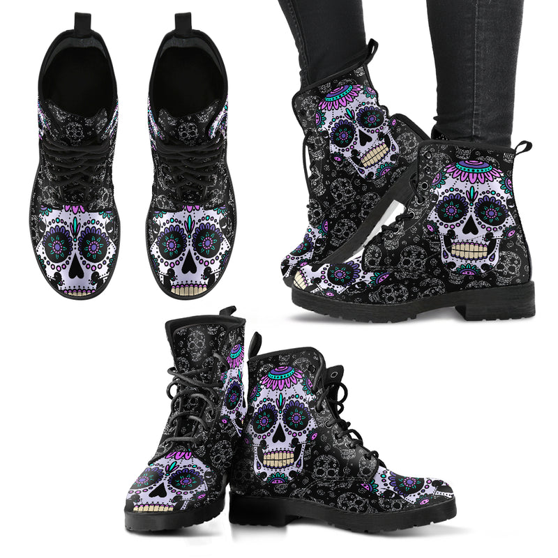 Sugar Skull Handcrafted Boots Limited Edition