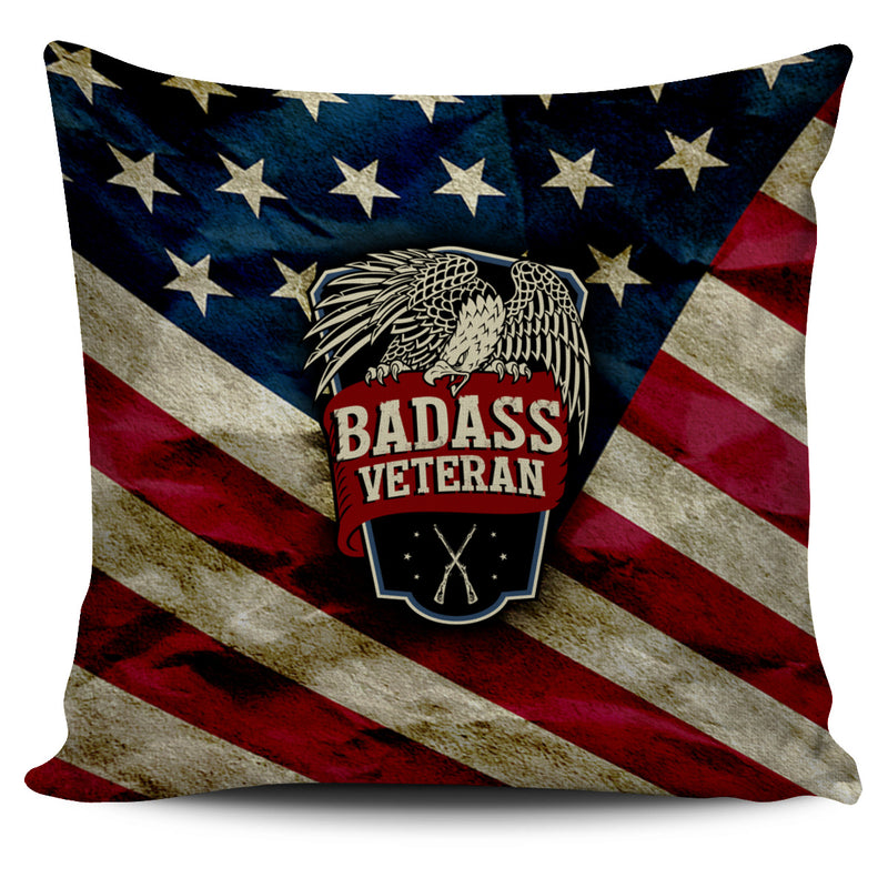 Badass Veteran Pillow Covers
