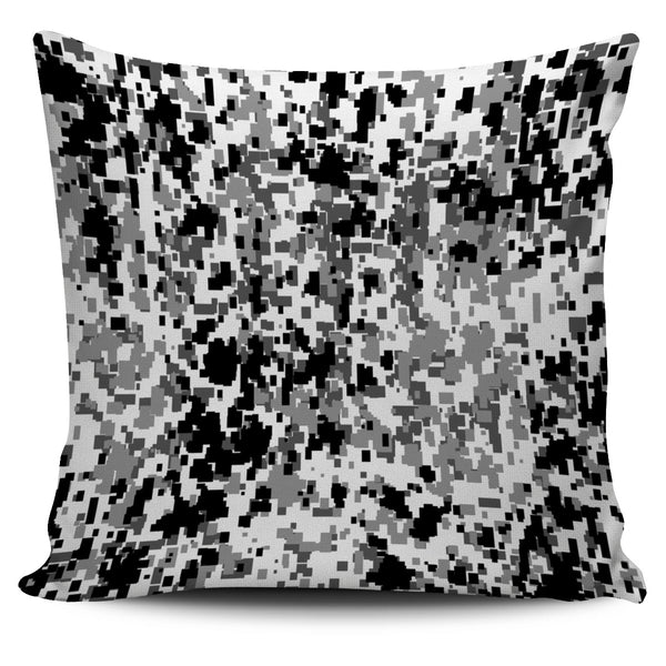 Camo Black & White Pillow Cover