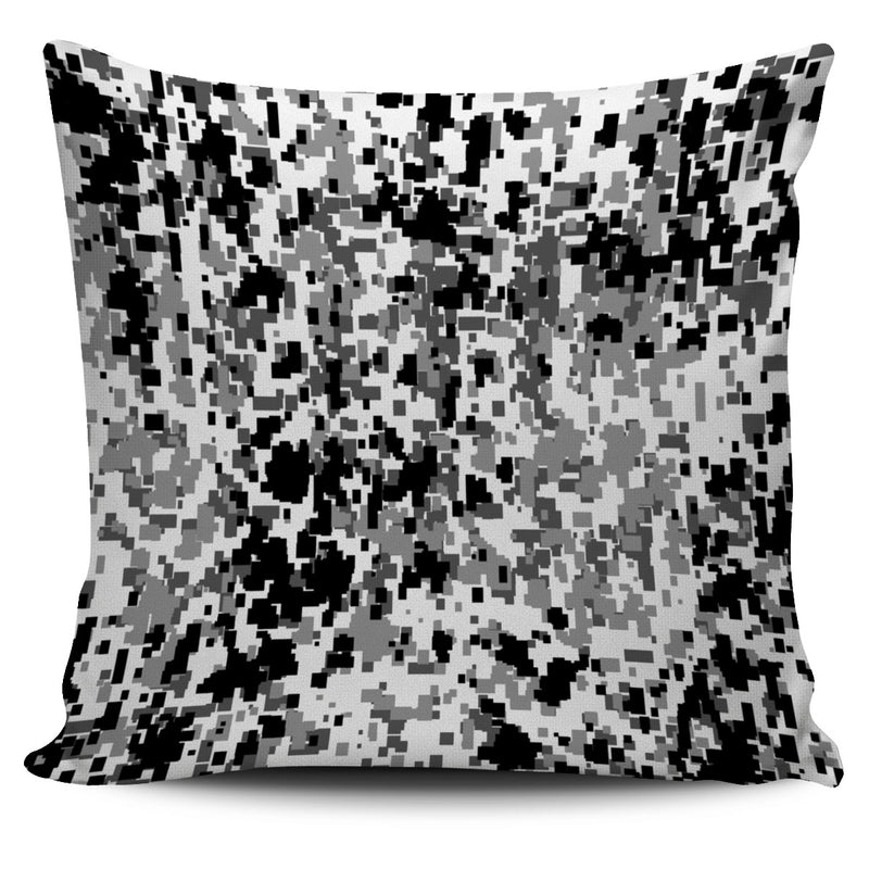 Camo Black & White Pillow Cover