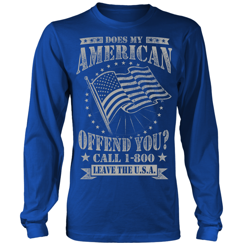 American Flag Long Sleeve Shirt