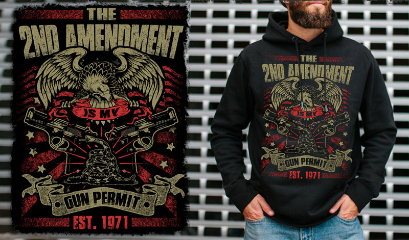 2nd Amendment is my gun permit Hoodie