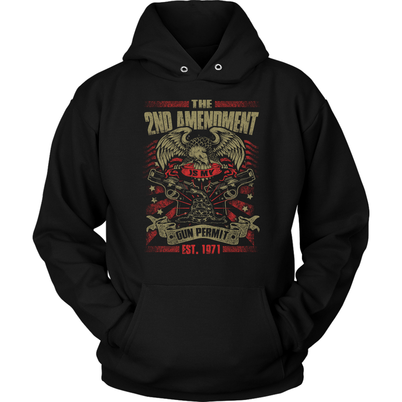 2nd Amendment Is My Gun Permit Unisex Hoodie