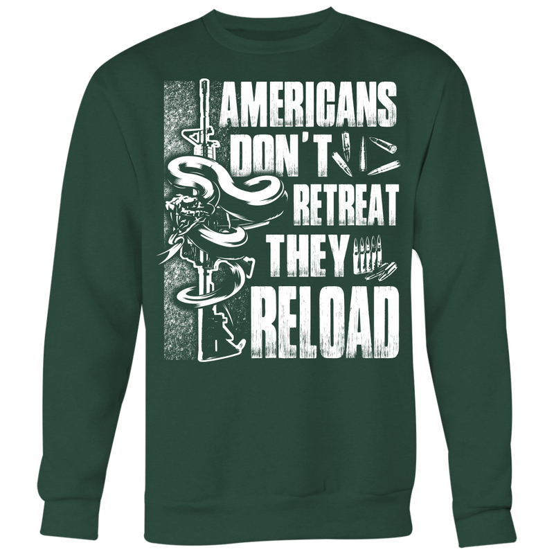 American People Don't Retreat Crewneck Sweatshirt Big Print