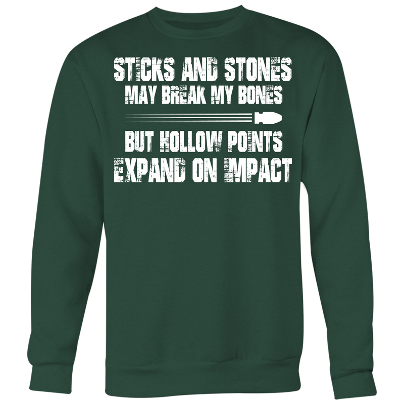 Sticks And Stones Crewneck Sweatshirt Big Print