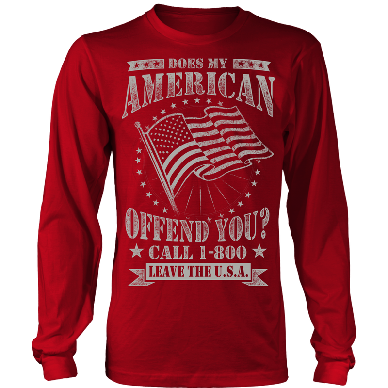 American Flag Long Sleeve Shirt
