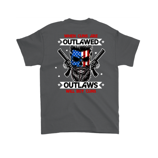 Outlaw Shirt v.2 (Back) - Charcoal