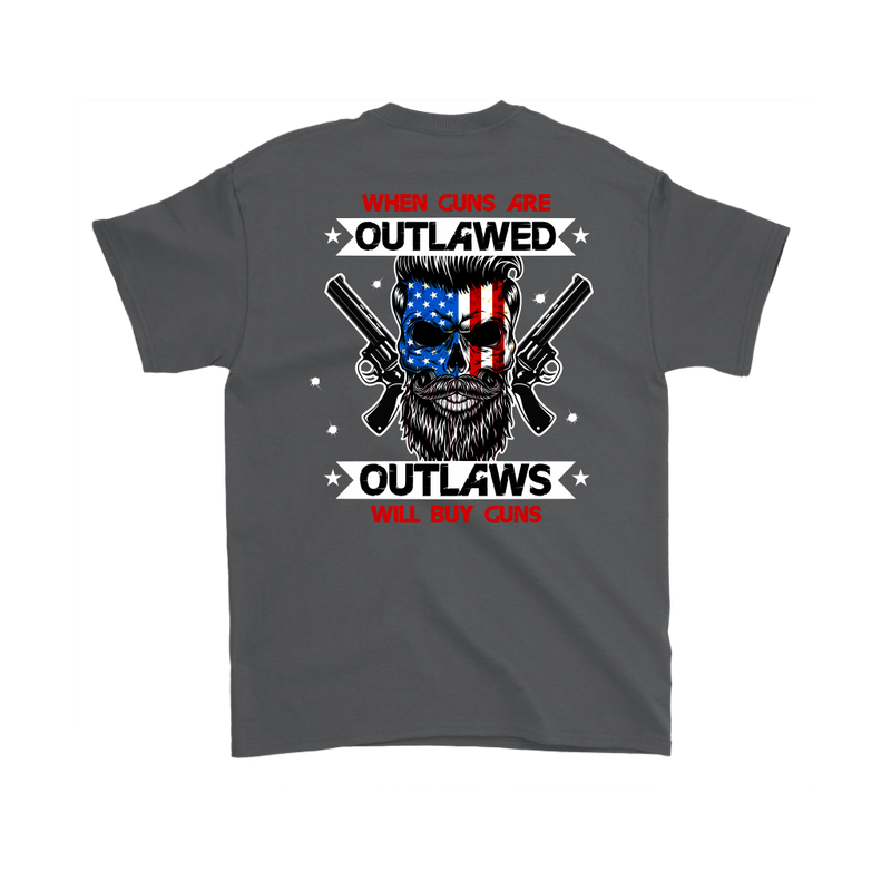 Outlaw Shirt v.2 (Back) - Charcoal