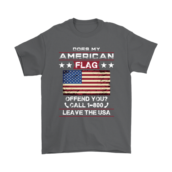 American Flag Shirt - Charcoal