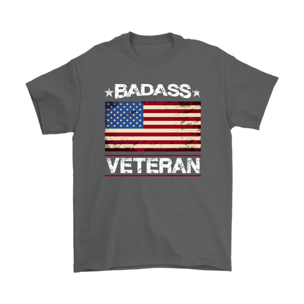 Badass Veteran Shirt - Charcoal