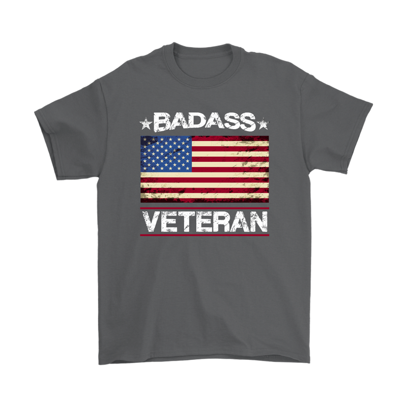Badass Veteran Shirt - Charcoal