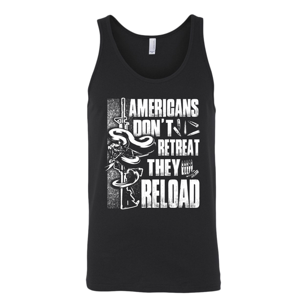 American People Don't Retreat Canvas Unisex Tank