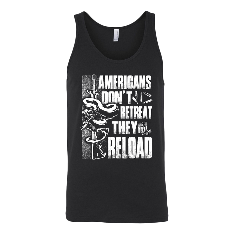 American People Don't Retreat Canvas Unisex Tank