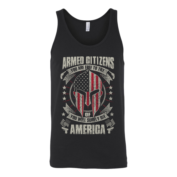 Armed Citizens Canvas Unisex Tank