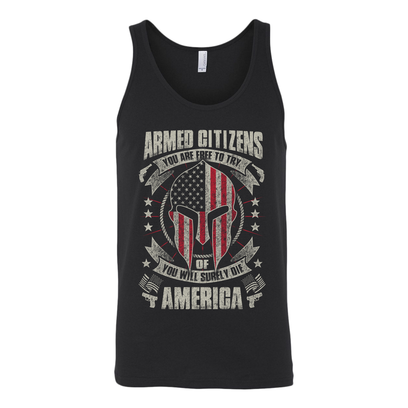 Armed Citizens Canvas Unisex Tank