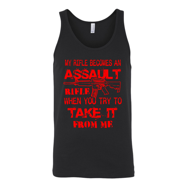 Assault Rifle Canvas Unisex Tank