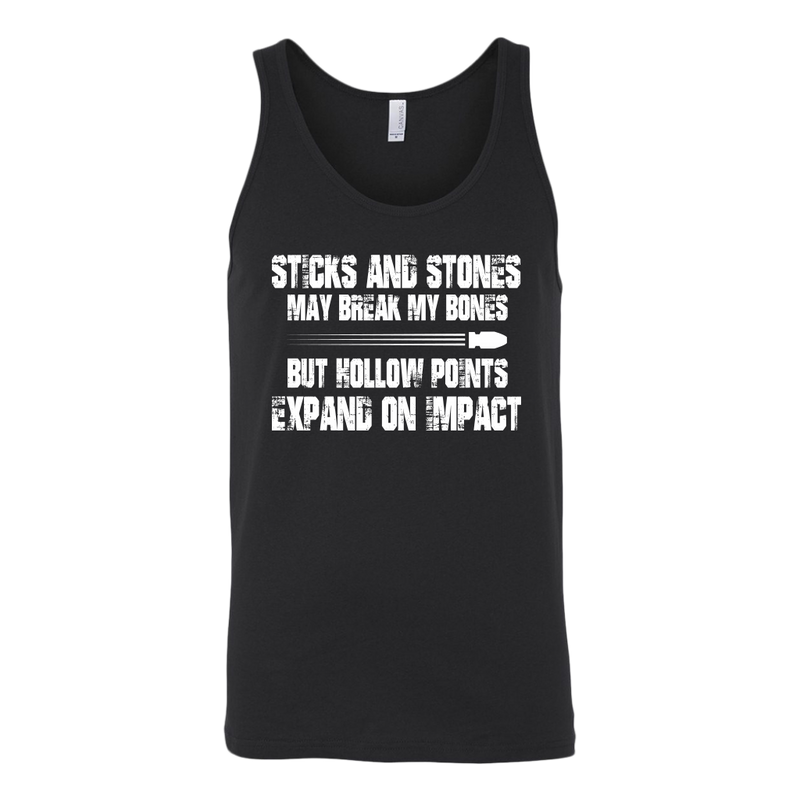 Sticks And Stones Canvas Unisex Tank