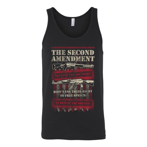 Second Amendment Canvas Unisex Tank