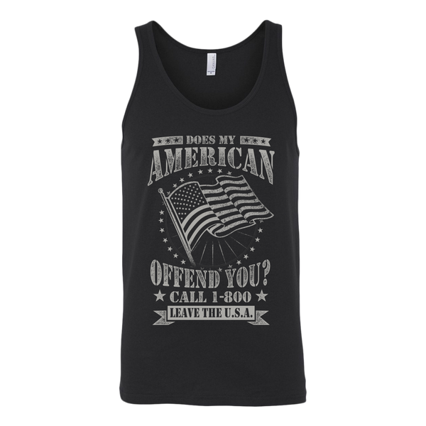 American Flag Canvas Unisex Tank