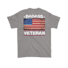 Badass Veteran Shirt (Back) - Sport Grey