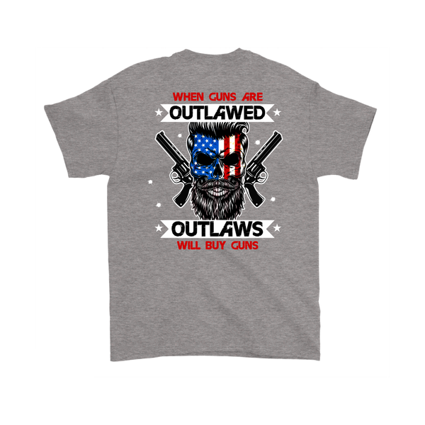 Outlaw Shirt v.2 (Back) - Sport Grey