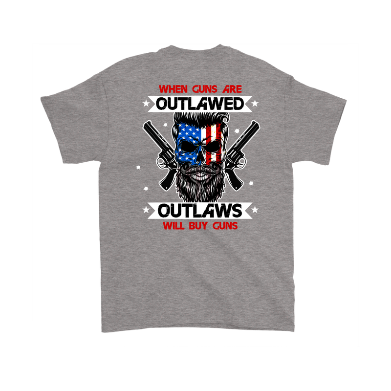Outlaw Shirt v.2 (Back) - Sport Grey