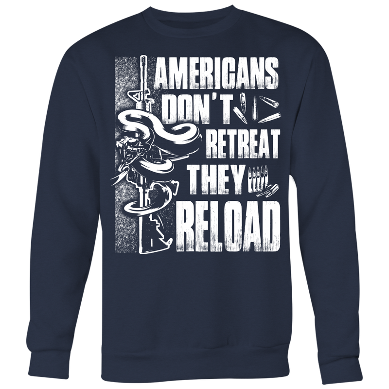 American People Don't Retreat Crewneck Sweatshirt Big Print