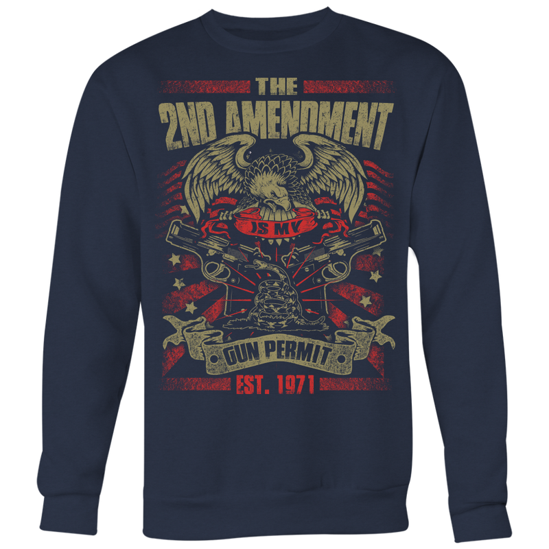 The 2nd Amendment Crewneck Sweatshirt Big Print
