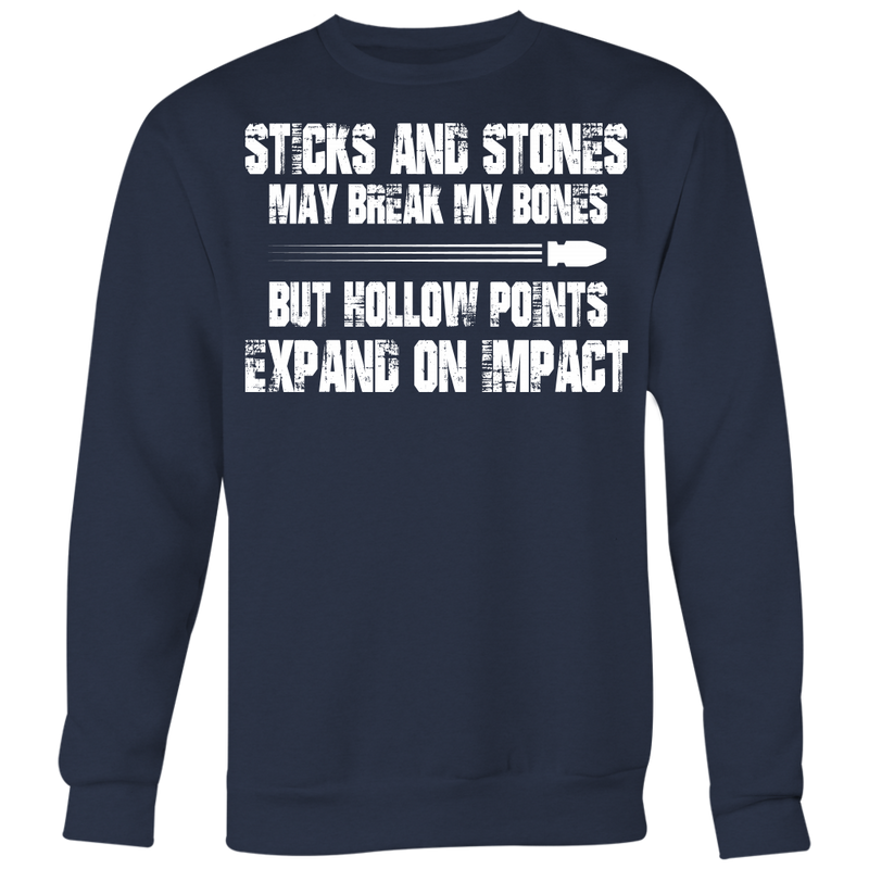 Sticks And Stones Crewneck Sweatshirt Big Print