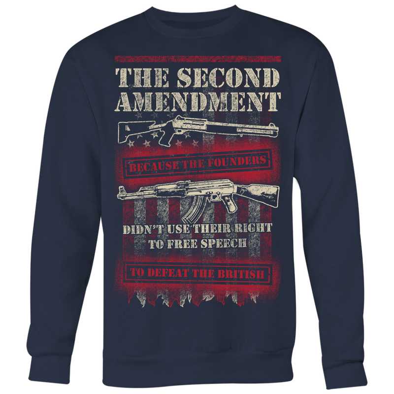 Second Amendment Crewneck Sweatshirt Big Print