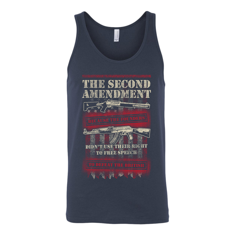 Second Amendment Canvas Unisex Tank