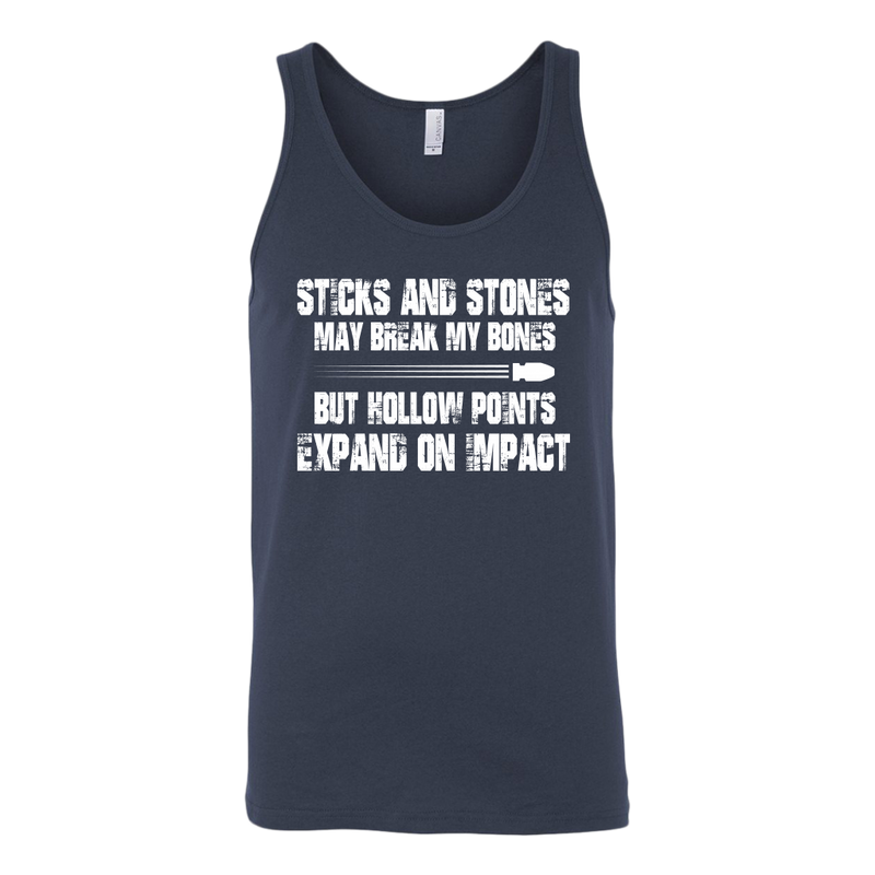 Sticks And Stones Canvas Unisex Tank