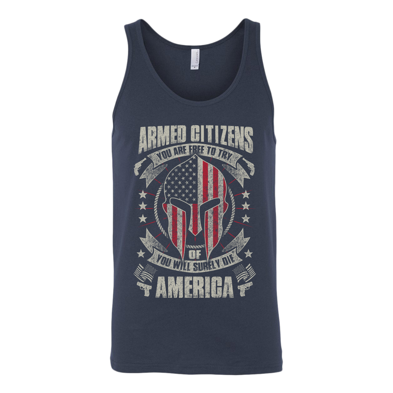 Armed Citizens Canvas Unisex Tank